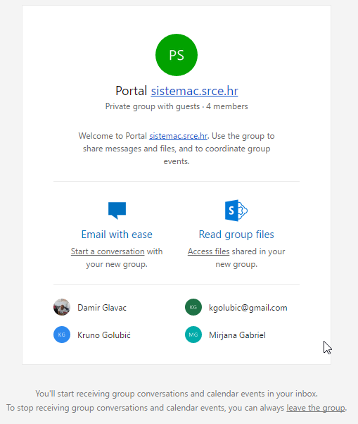 Dodavanje vanjskog korisnika u Office 365 plan kao gosta