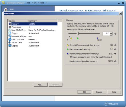 VMware Player Unity mod — prozori virtualiziranih aplikacija integrirani s Windows 7 desktopom VMware Player Unity mod — aplikacija iz guestOS-a prikazana u hostOS-u